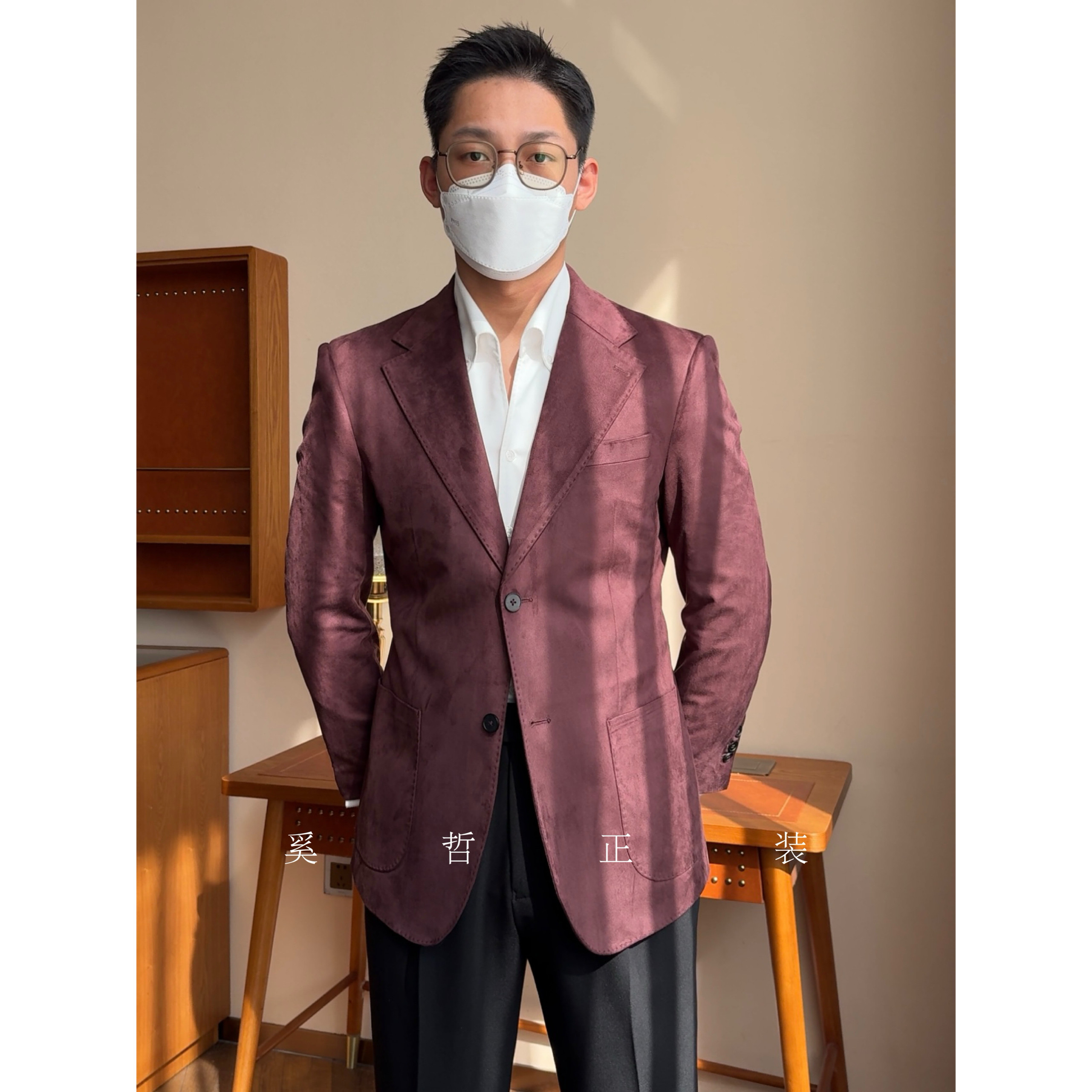 春季新款复古老钱风高级感平驳领休闲单西外套-689,男装,西服,淘宝优惠券,粉丝福利购,淘宝优惠卷