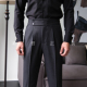 轻奢百搭直筒秋冬英伦 弹力腰围那不勒斯高腰西裤 新款 升级版