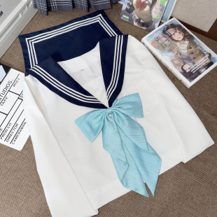 银丝龙尾蝶大蝴蝶结JK免打领结水手服要延长带