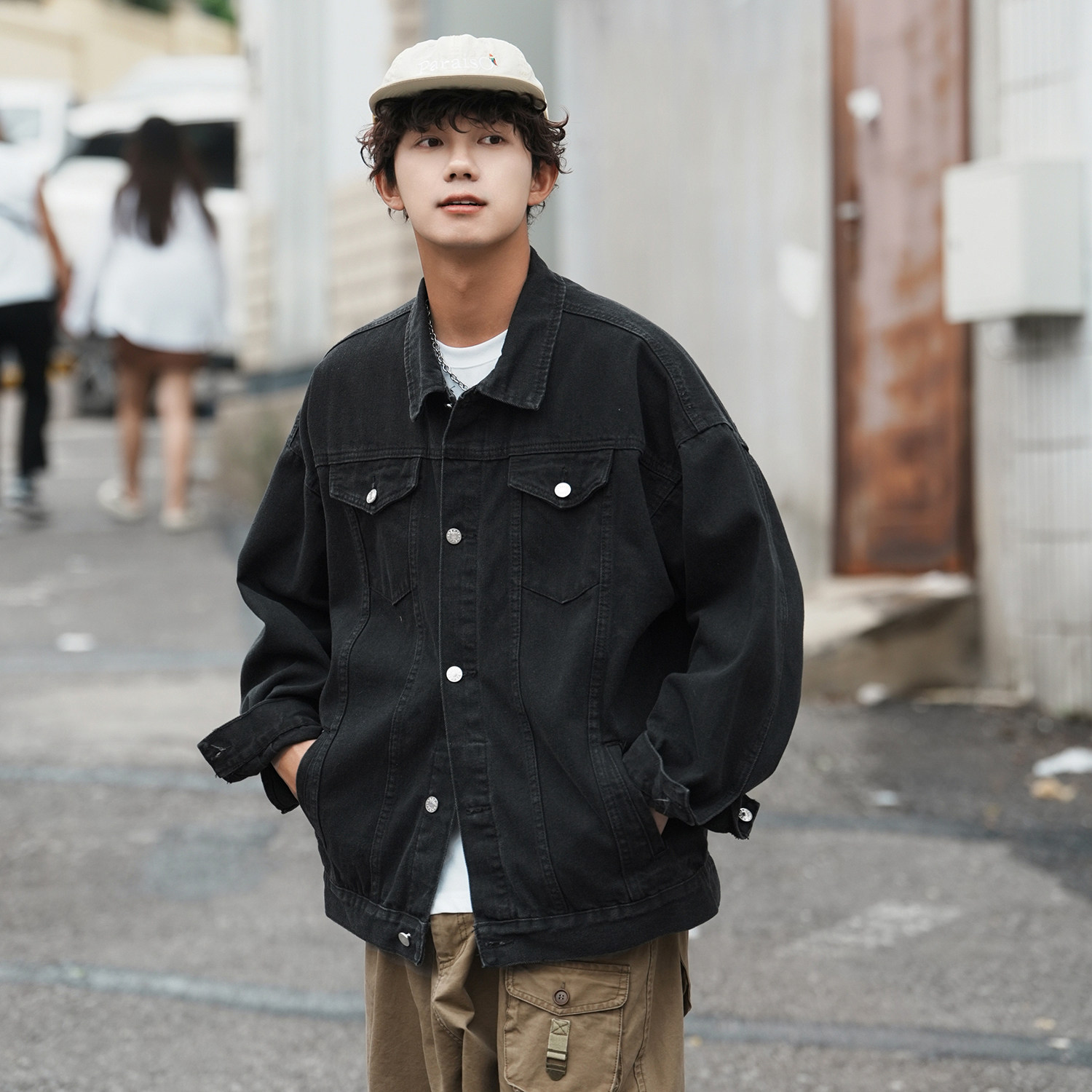 24款牛仔夹克宽松韩版工装潮流水洗外套N991/P98148,男装夹克,星座202