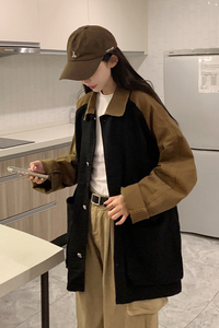 24款  男士撞色拼色日系工装夹克潮流休闲外套 N9007/ P98图片