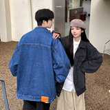 24新款水洗牛仔情侣夹克上衣N77/P85，男装夹克，星座202