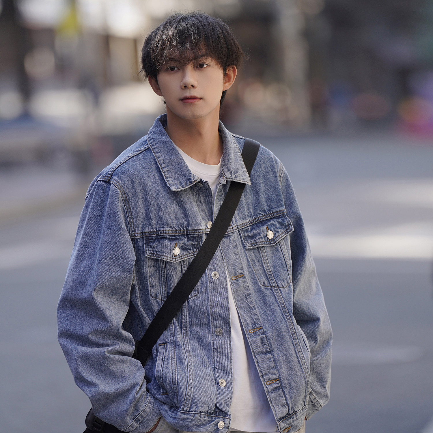 24款新款纯色净版水洗牛仔夹克上衣N606/P98,男装夹克,星座202