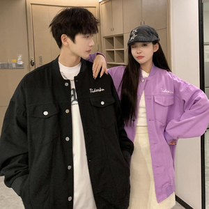 24新款棒球领字母刺绣情侣款韩版夹克JK9105 /P95，男装夹克，星座202