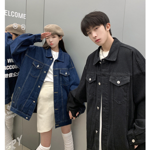 24款 牛仔夹克宽松韩版工装潮流水洗情侣外套 N991/P98 148图片