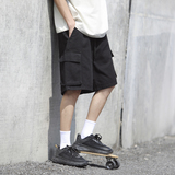 七色夏季新款水洗工装大口袋微弹潮流休闲短裤K2201/P55，男装牛仔裤，星座202