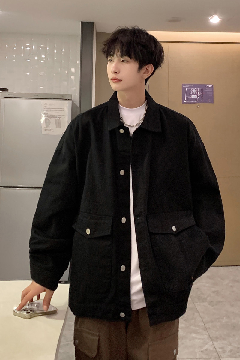 24款男士日系复古工装牛仔夹克休闲外套N9006/P98,男装夹克,星座202