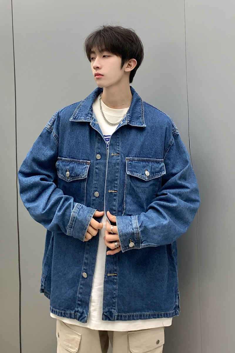 24款新款水洗牛仔情侣潮流衬衫夹克N22/P98,男装夹克,星座202