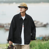 24新款男士斜兜潮流休闲宽松牛仔工装夹克上衣N9001/P105，男装夹克，星座202