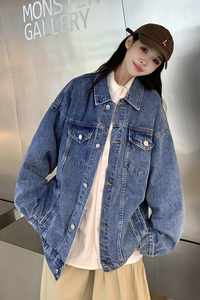 24款 牛仔夹克宽松韩版工装潮流水洗情侣外套 N991/P98 148图片