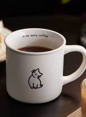 ENDLESS STARS 设计师原创猫猫咖啡杯小狗马克杯水杯情侣杯礼物