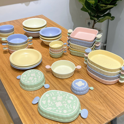 马卡龙餐具烤盘烤碗家用少女心