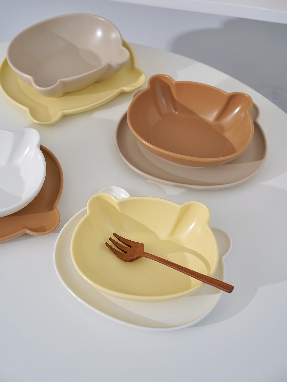 韩国餐具小熊可爱卡通网红