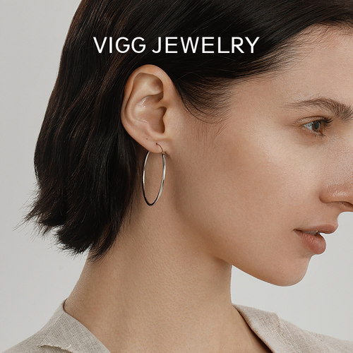 vigg耳环女纯银2025年法式高级感