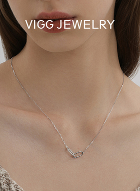 VIGG光痕项链女s925纯银小众轻奢