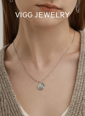 VIGG涟漪项链高级设计感锁骨链