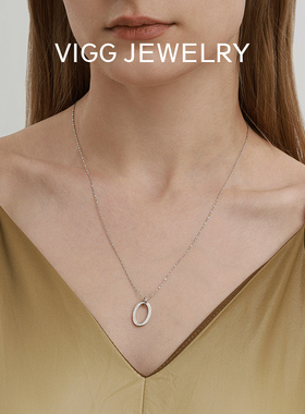 VIGG星环项链女时尚简约高级设计感2025新款纯银小众百搭轻奢配饰