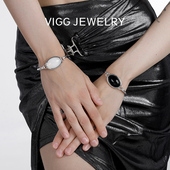 潮时尚 VIGG昼夜手镯女轻奢高级感2026年新款 简约配饰 明星同款