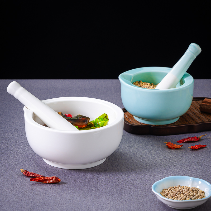 擂辣椒皮蛋擂钵捣蒜陶瓷研磨碗