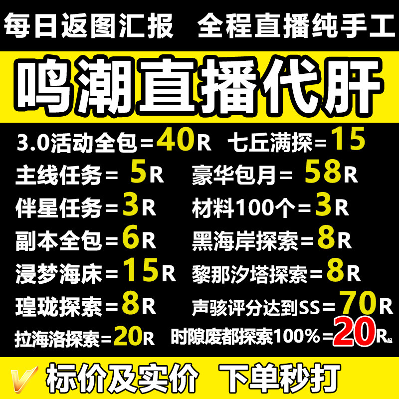 鸣潮代肝代练代打跑图探索度主线剧情活动声骸托管全收集宝箱调号