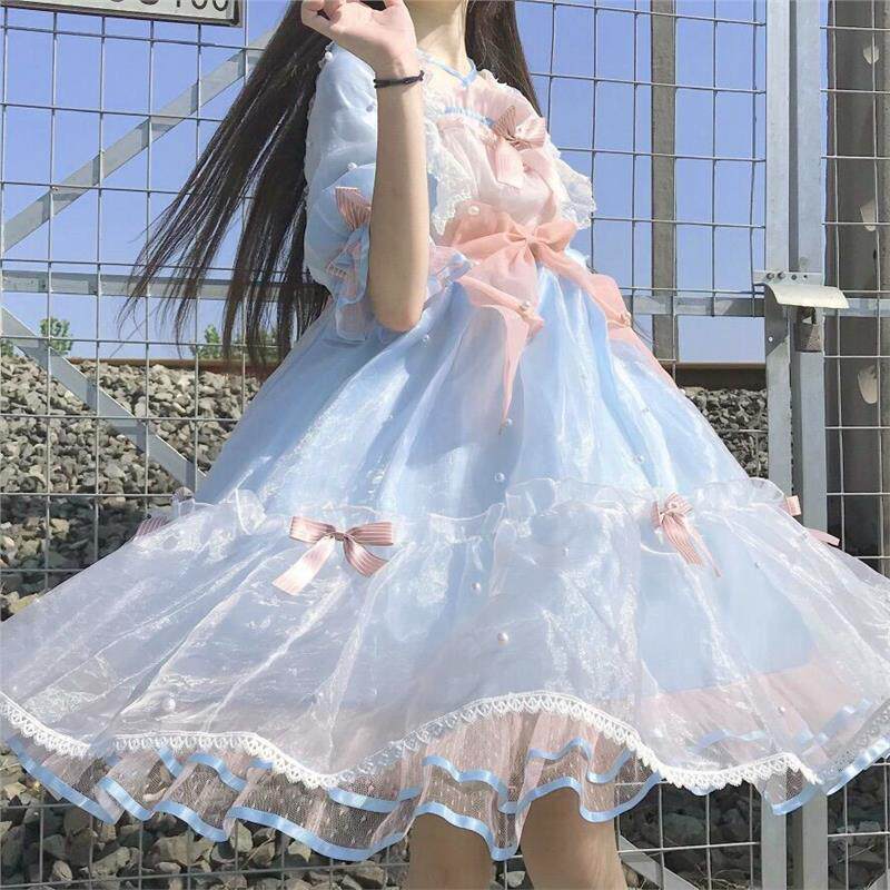 洛丽塔原创设计Lolita珀尔公主op夏季甜美可爱在逃公主连衣裙子