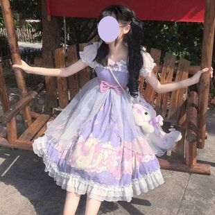 猫与情书lolita裙子学生甜美可爱软妹小清新洛丽塔jsk吊带连衣裙