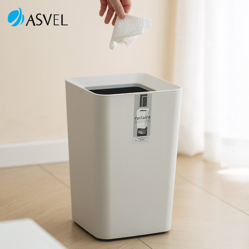 日本asvel垃圾桶家用厨房废纸篓图片