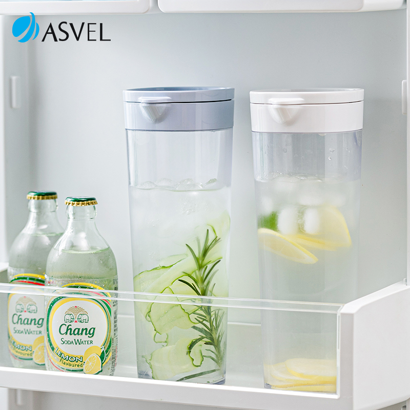 日本asvel耐高温冰箱塑料冷水壶
