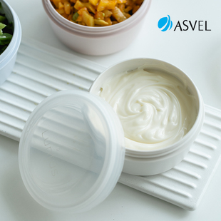 日本asvel蘸料盒便携外带盖密封调味碟家用迷你调料碗咸菜小菜盒