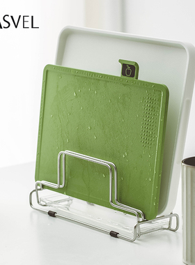 砧板架日本ASVEL厨房不锈钢案板沥水架收纳架粘板架放置架菜板架