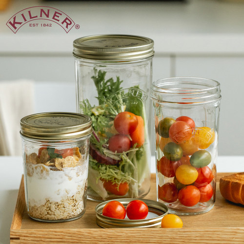 梅森杯分体盖无铅玻璃英国kilner