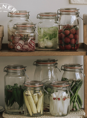 英国kilner密封罐泡菜坛子家用腌菜罐泡杨梅酒瓶储物罐蜂蜜玻璃罐