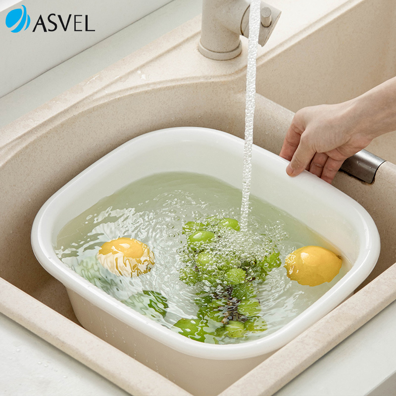 日本进口asvel洗菜盆塑料沥水篮