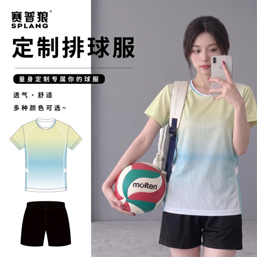 赛普狼新款定制排球服套装