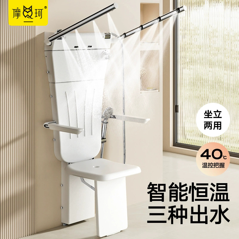 坐式恒温多功能挂墙式淋浴器家用