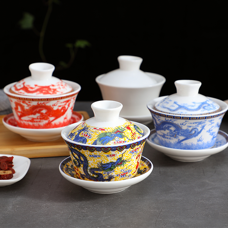 四川八宝茶火锅店餐厅商用三才碗