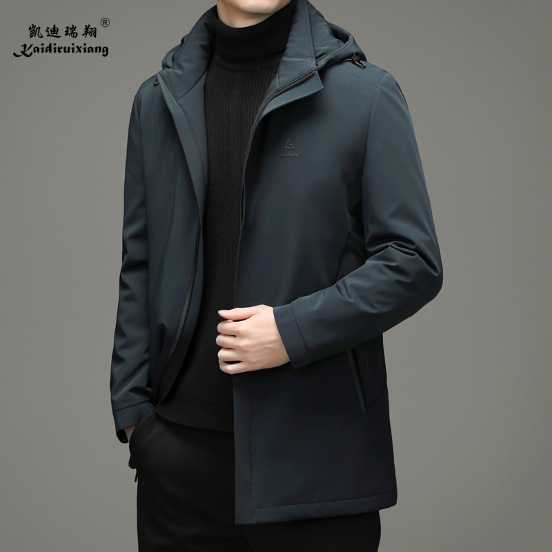 时尚男装休闲男士羽绒服高绒新款