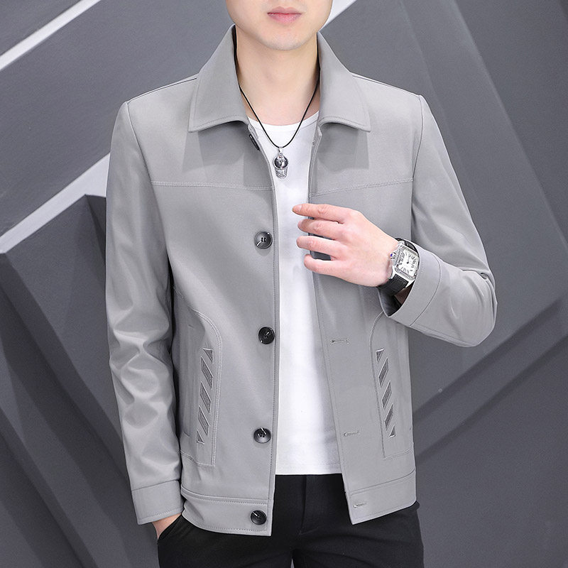 秋季男士休闲外套韩版修身工装夹克男2026新款潮流帅气春秋上衣服