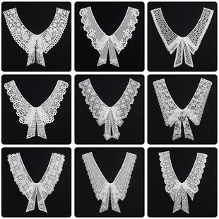 饰辅料毛衣衣领配饰 装 百搭刺绣领花DIY手工缝制女士衬衫 假领服装