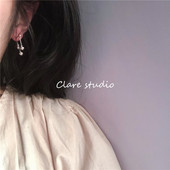 回归款 天然珍珠设计款 耳环 经典 纯银后扣式 灵动日系小耳钉小众女