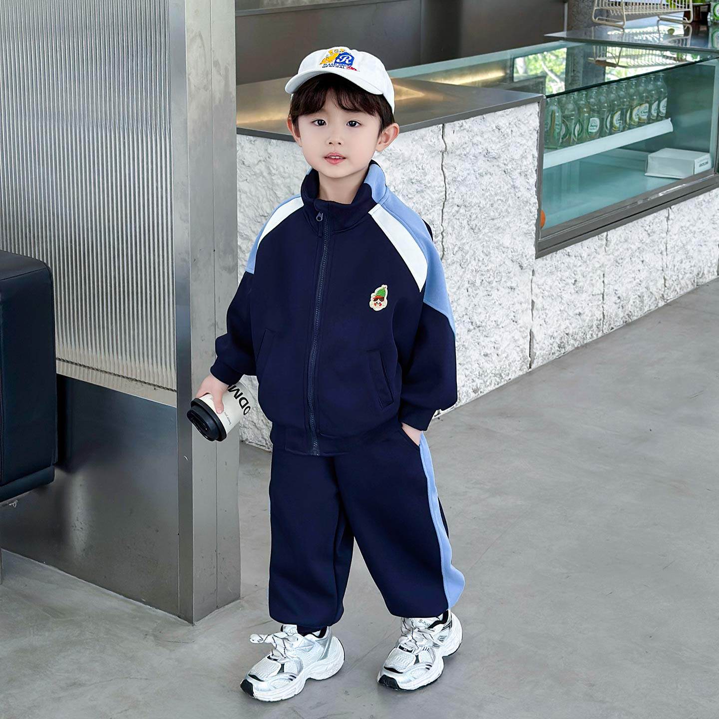 男童套装春秋帅气儿童运动服小男孩宝宝休闲两件套中小童春季衣服