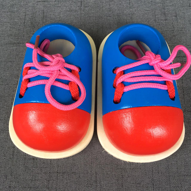 儿童仿真玩具宝宝系鞋带 打蝴蝶结 学习穿绳子 幼儿亲子早教益智