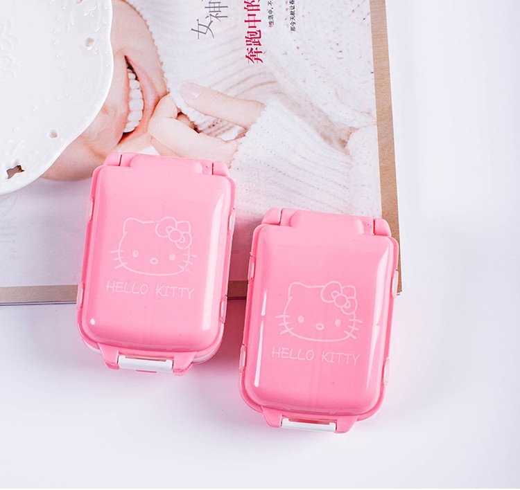 helloKitty7天可折叠小药盒