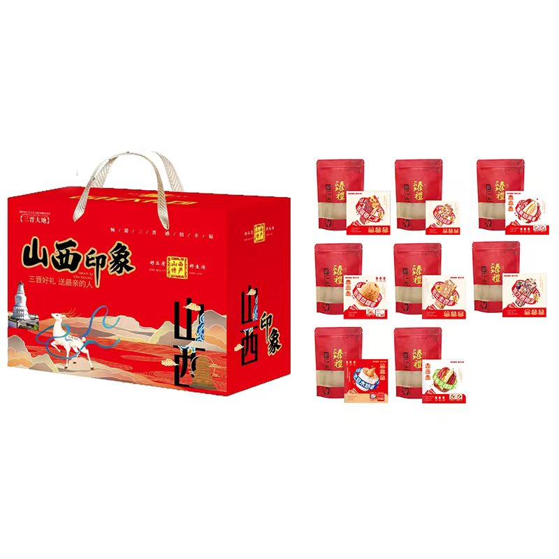 晋村健枣仁派核桃派西梅派金杏派甜糯枣夹心果干礼盒装1664g