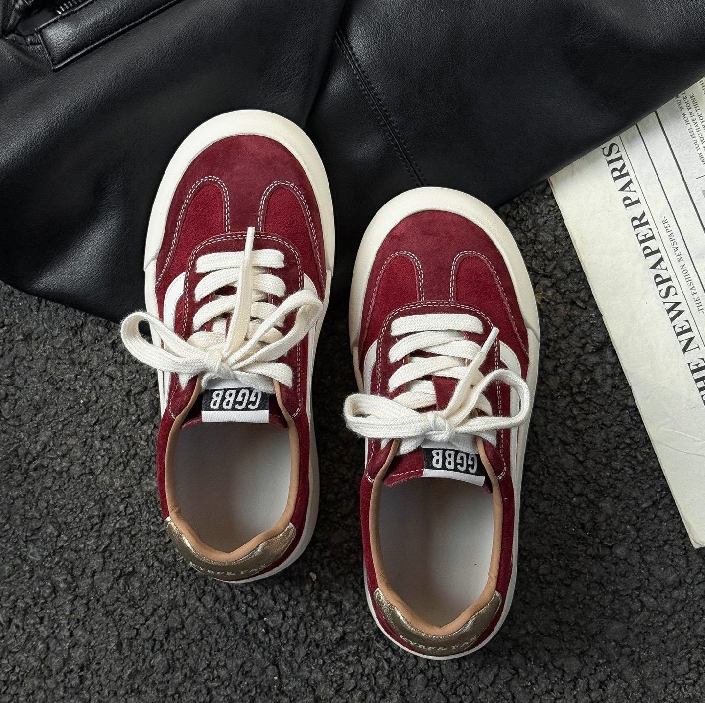 欧洲站2026春季新款时尚复古轻便德训鞋女百搭休闲板鞋潮,女鞋,休闲板鞋,淘宝优惠券,粉丝福利购,淘宝优惠卷