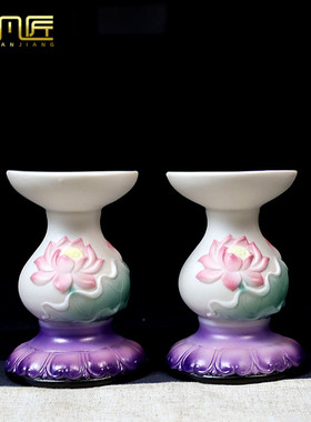 陶瓷蜡烛摆件长明灯