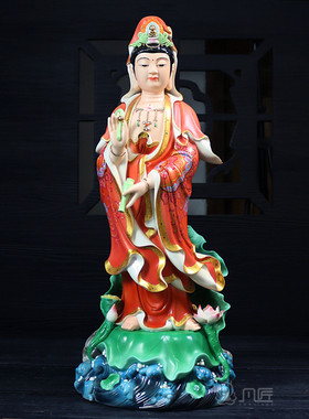 观世音供奉摆件白瓷菩萨像