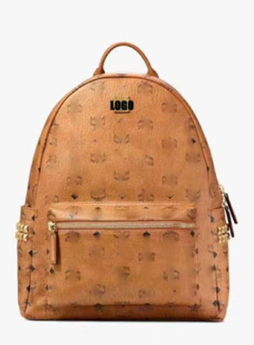 芯片版 带logo M 双肩包女 C 背包 M 潮女大容量旅行女士真皮