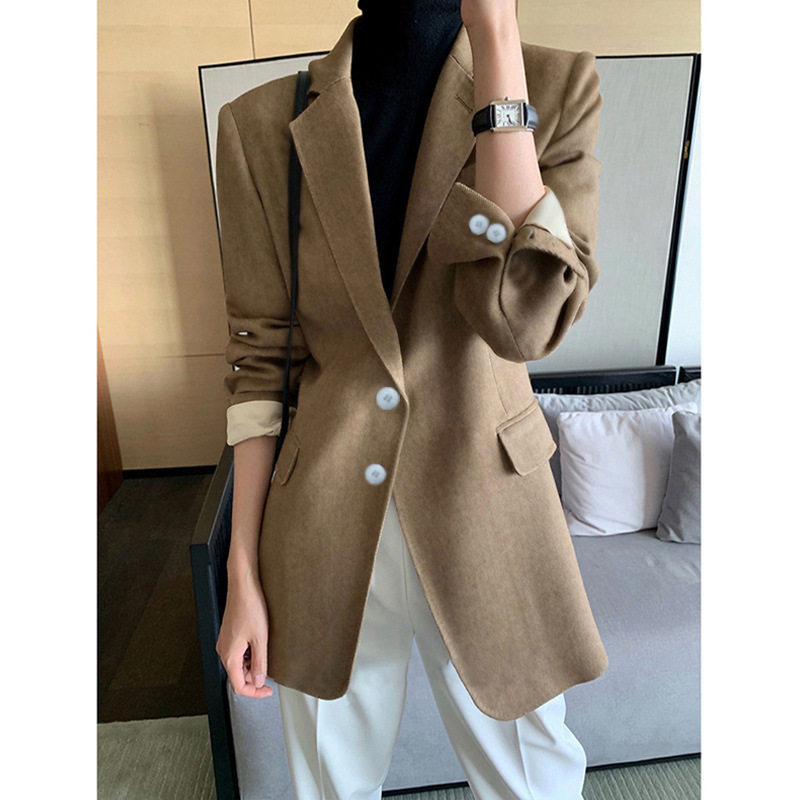 质感好~小西装外套女士2023秋款新款韩版休闲春冬女装短款西服