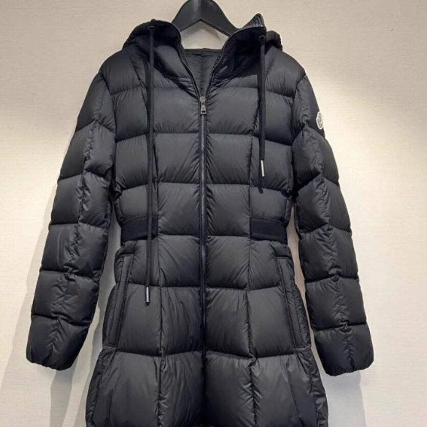 高端~M同款在逃公主白鹅绒加长款显瘦冬季羽绒服收腰过膝女保暖
